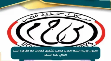 «جدول جديد» السكة الحديد مواعيد تشغيل قطارات خط القاهرة السد العالي لهذا الشهر